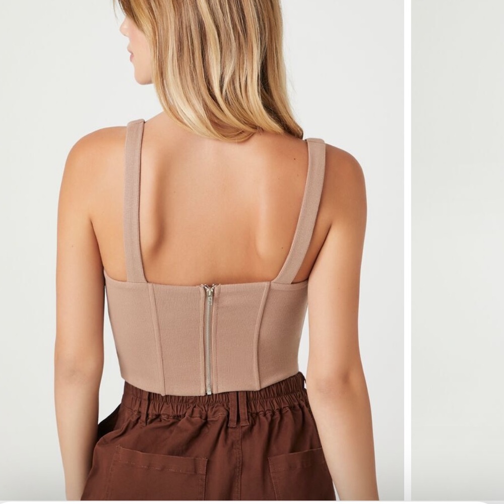 Forever 21 Ribbed Corset. - Picture 3 of 8